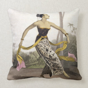 Ein Ronggeng oder eine Tänzerin, überziehen 21 v Kissen