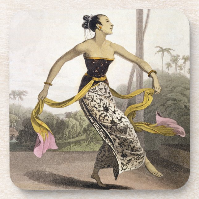 Ein Ronggeng oder eine Tänzerin, überziehen 21 von Getränkeuntersetzer (Vorderseite)