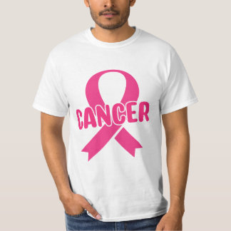 Ein rosa Band-T - Shirt zur Krebsbildung