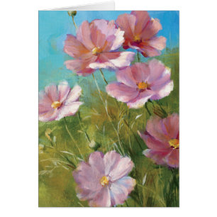 Ein rosa Blumengarten