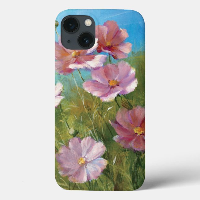 Ein rosa Blumengarten Case-Mate iPhone Hülle (Rückseite)