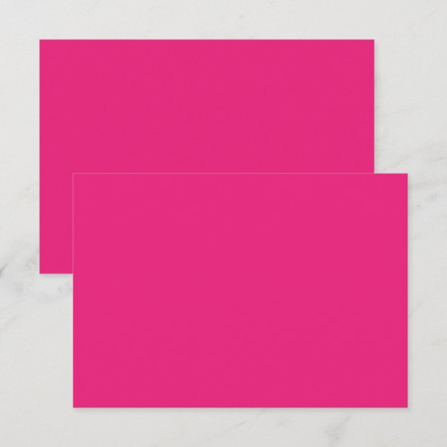 ein rosa Hintergrund mit schwarz Dankeskarte (Vorne/Hinten)