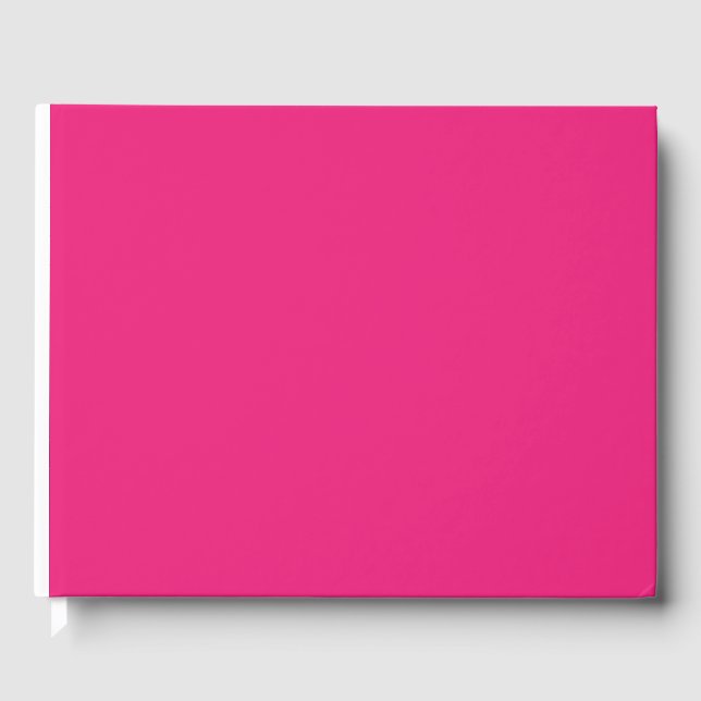 ein rosa Hintergrund mit schwarz Gästebuch (Vorderseite)