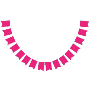 ein rosa Hintergrund mit schwarzem Rand Wimpelkette
