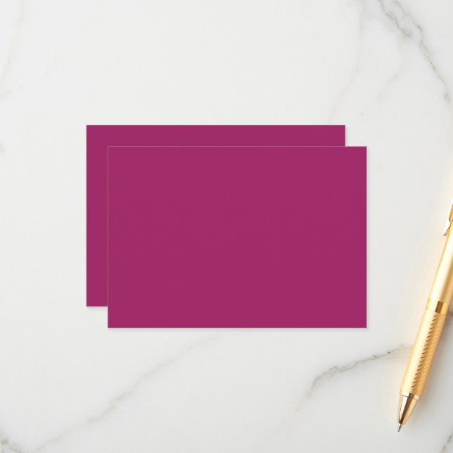 ein rosa Hintergrund mit weißem Hintergrund Begleitkarte (Vorderseite/Rückseite Beispiel)