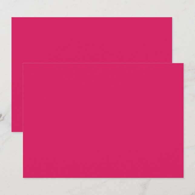 ein rosa Hintergrund mit weißem Rand Einladung (Vorne/Hinten)