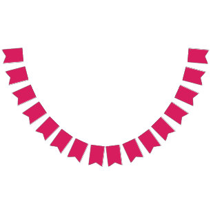 ein rosa Hintergrund mit weißem Rand Wimpelkette