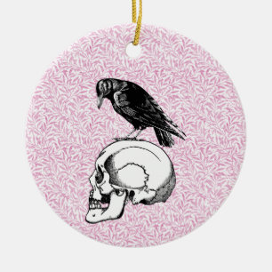 Ein rosa oder schwarz rosa oder rosa und schäumige keramik ornament
