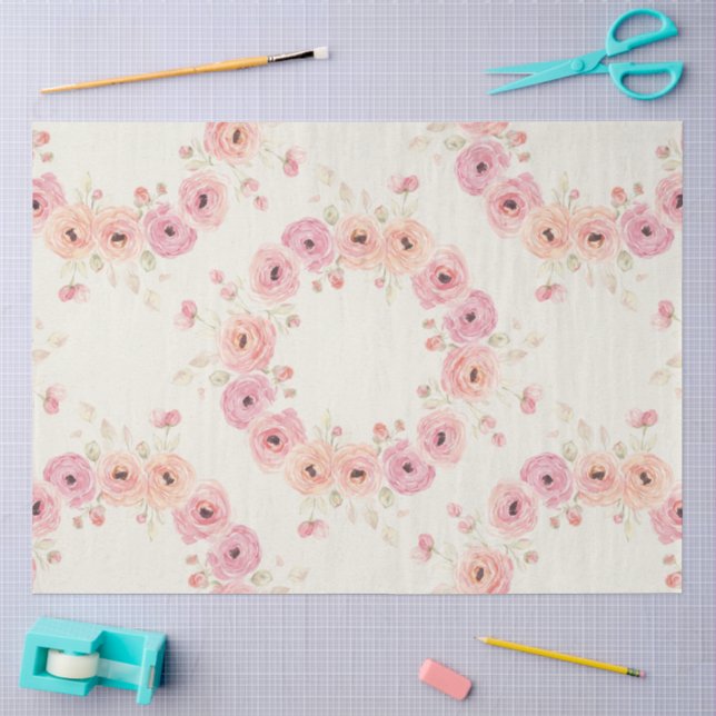Ein rosa Ostern-Serien-Design #12 Seidenpapier (Basteln)
