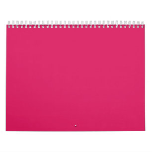 Ein rosa Quadrat mit einer knusprigen, weißen Kant Kalender