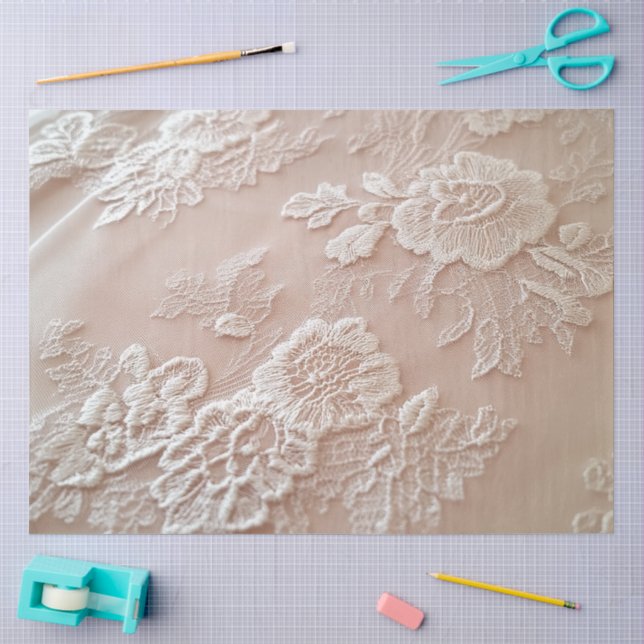 Ein rosa Spitzen-Serien-Design #3 Seidenpapier (Basteln)