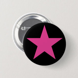 Ein rosa Stern des Feminismus Button