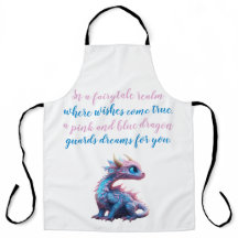 Ein rosa und blauer Drache bewacht Träume für Sie