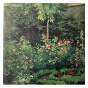 Ein Rosengarten von Camille Pissarro, Fliese