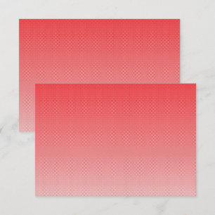 ein rot-weißer Hintergrund mit kleinen Quadraten Dankeskarte