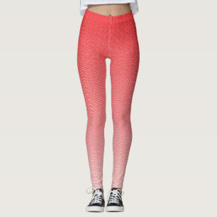 ein rot-weißer Hintergrund mit kleinen Quadraten Leggings