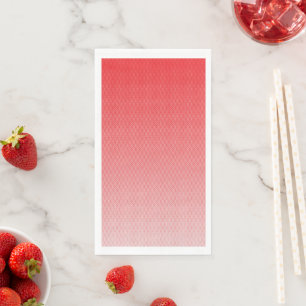 ein rot-weißer Hintergrund mit kleinen Quadraten Serviette
