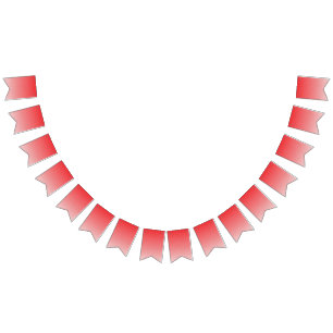 ein rot-weißer Hintergrund mit kleinen Quadraten Wimpelkette