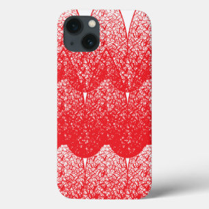 ein rot-weißer Hintergrund mit vielen Punkten Case-Mate iPhone Hülle