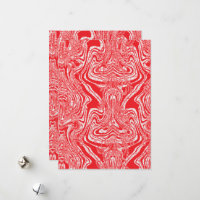 ein rot-weißes Bild eines Musters auf einem weißen