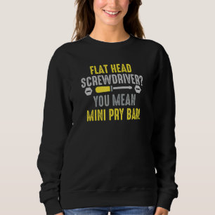 Ein roter Bar für Maschinen und Automobile Sweatshirt