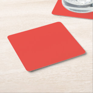 ein roter Hintergrund mit einem weißen Rand Rechteckiger Pappuntersetzer
