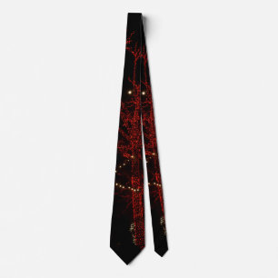 Ein roter Paar Neck Tie Krawatte