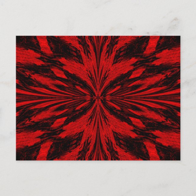 Ein roter Schmetterling Postkarte (Vorderseite)