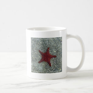 Ein roter Starfish Galapagos, Equador Tasse