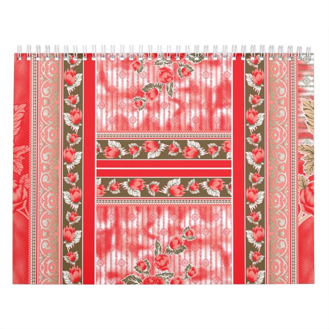 Ein roter und schwarzer Schal mit einer schönen Fa Kalender (Titelbild)