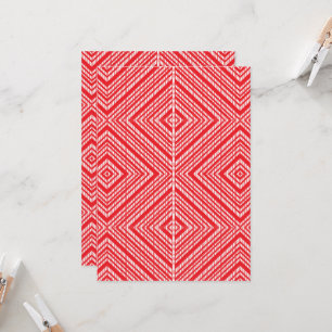 ein roter und weißer Hintergrund mit einem Diamant Einladung