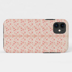 ein roter und weißer Hintergrund mit einem Muster Case-Mate iPhone Hülle