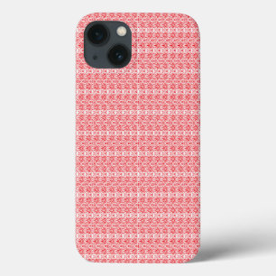 ein roter und weißer Hintergrund mit einem Muster Case-Mate iPhone Hülle