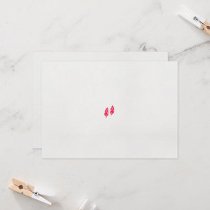 ein rotes Blätter auf schwarzem Hintergrund Einladung