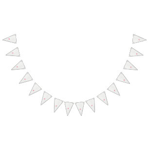 ein rotes Blätter auf schwarzem Hintergrund Wimpelkette