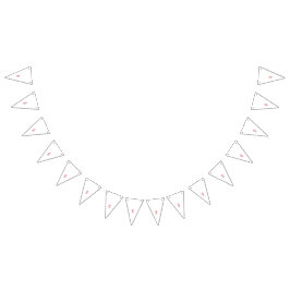 Ein rotes Blumendesign, das auf einer Kahle hervor Wimpelkette