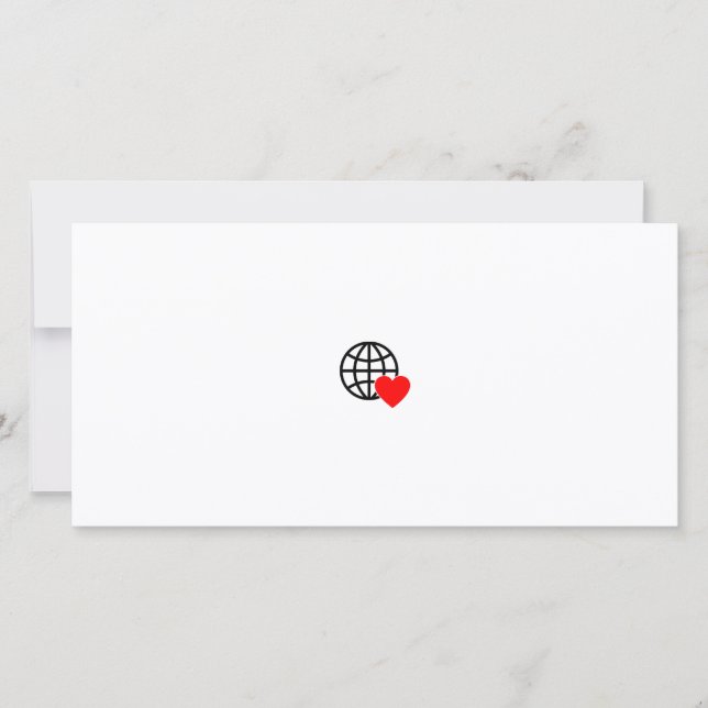 Ein rotes Herzsymbol mit glatten, fetten Linien (Vorderseite)