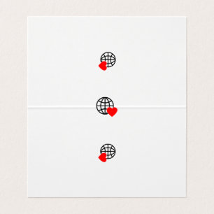 Ein rotes Herzsymbol mit glatten, fetten Linien