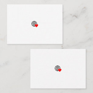 Ein rotes Herzsymbol mit glatten, fetten Linien Terminkarte