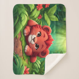 Ein rotes Löwengräber im Dschungel Sherpadecke