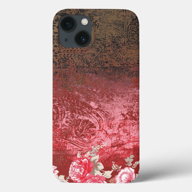 ein rotes und schwarzes Bild mit rotem Hintergrund Case-Mate iPhone Hülle (Rückseite)
