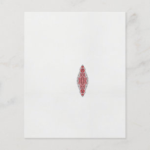 ein rotes und weißes Muster Flyer