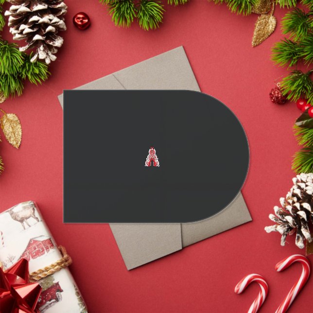 ein rotweißer Weihnachtsbaum mit roten Blume Acryleinladungen (Insitu (Feiertag))