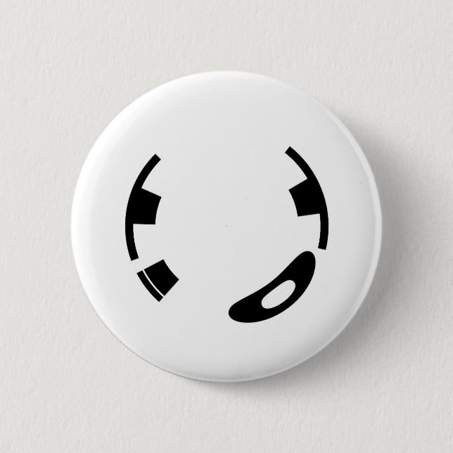 Ein Round-To-It-Button Button (Vorderseite)
