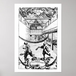 Ein Royal Game im Jeu de Paume Poster