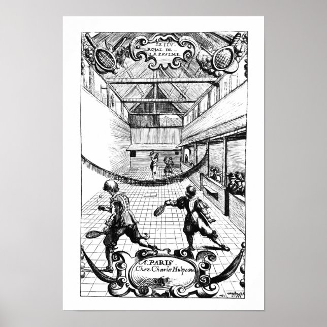 Ein Royal Game im Jeu de Paume Poster (Vorne)