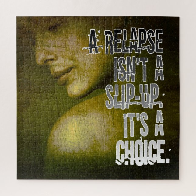 Ein Rückfall ist ein Auswahlpuzzle Puzzle (Vertikal)