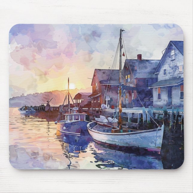 Ein ruhiger Hafen Mousepad (Vorne)