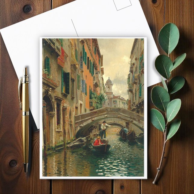Ein ruhiger Kanal, Venedig Postkarte (Von Creator hochgeladen)