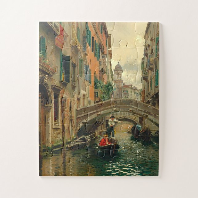 Ein ruhiger Kanal, Venedig Puzzle (Vertikal)